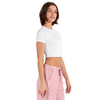 FITTED CROPPED BASIC T-SHIRT