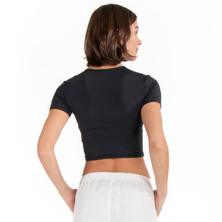 FITTED CROPPED BASIC T-SHIRT