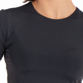 FITTED CROPPED BASIC T-SHIRT