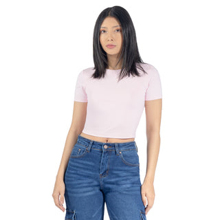 Playera Básica Slim Tipo Crop