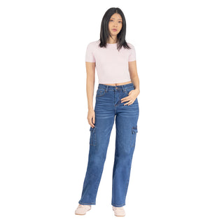 Playera Básica Slim Tipo Crop