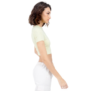 FITTED CROPPED BASIC T-SHIRT