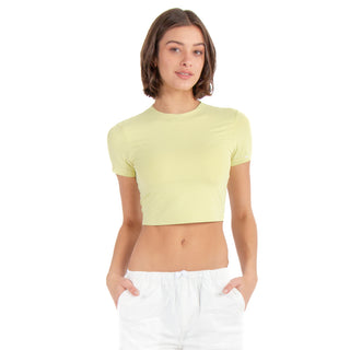 FITTED CROPPED BASIC T-SHIRT