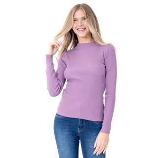 PLAYERA PARA MUJER KNITTED LONG SLEEVE MEDIUM NECK FOREVER 21