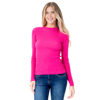 PLAYERA PARA MUJER KNITTED LONG SLEEVE MEDIUM NECK FOREVER 21