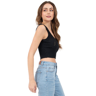 TOP PARA MUJER KNIT RIB BASIC WITH WIDE STRAPS FOREVER 21