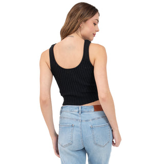 TOP PARA MUJER KNIT RIB BASIC WITH WIDE STRAPS FOREVER 21