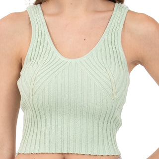 TOP PARA MUJER KNIT RIB BASIC WITH WIDE STRAPS FOREVER 21