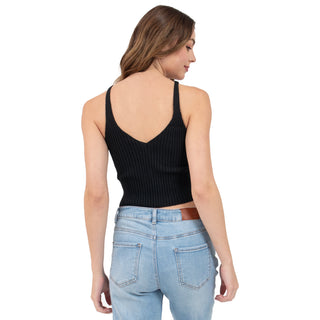 TOP PARA MUJER KNIT RIB WITH HALTER NECK FOREVER 21