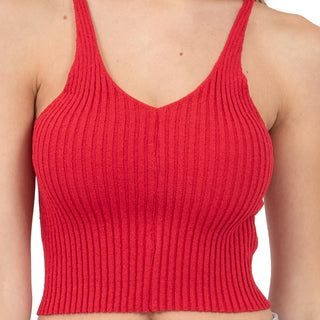 TOP PARA MUJER KNIT RIB WITH HALTER NECK FOREVER 21