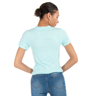 PLAYERA WITH RIB BUTTOMS AT FRONT