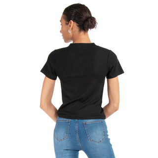 PLAYERA WITH RIB BUTTOMS AT FRONT