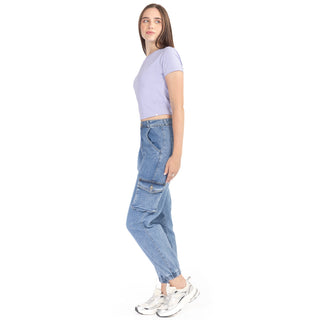 Playera Básica Slim Fit Crop Manga Corta