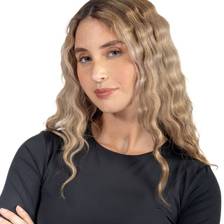 Playera Básica Slim Fit Crop Seamless Manga Larga