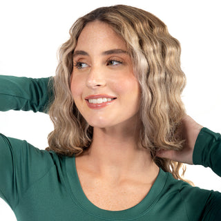 Playera Básica Slim Fit Crop Seamless Manga Larga