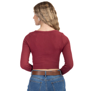 Playera Slim Fit Crop Seamless