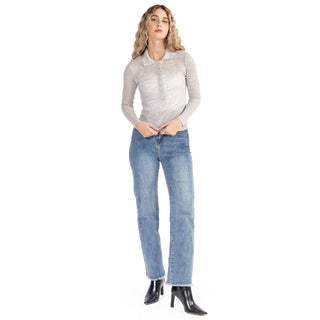 Playera Polo Slim Fit Manga Larga