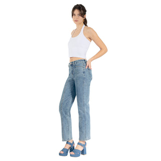 Playera Crop Slim Fit sin Mangas Halter