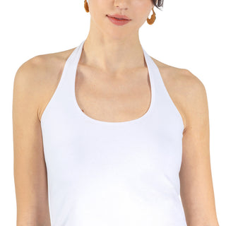 Playera Crop Slim Fit sin Mangas Halter