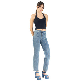 Playera Crop Slim Fit sin Mangas Halter