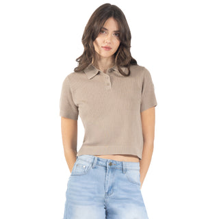 Playera Polo Tejida
