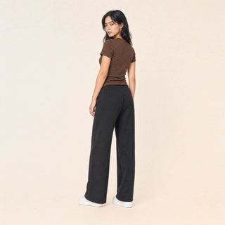 Playera Slim de Manga Corta para Mujer Forever 21 #color_café