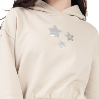 SUDADERA PARA MUJER FASHION HOODIE WITH STARS FOREVER 21