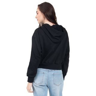 SUDADERA PARA MUJER FASHION HOODIE WITH STARS FOREVER 21