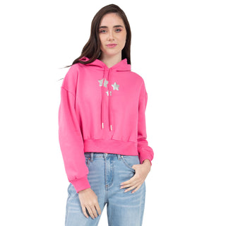 SUDADERA PARA MUJER FASHION HOODIE WITH STARS FOREVER 21