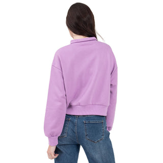 Sudadera Medio Cierre Cropped