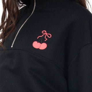 Sudadera Medio Cierre Cropped