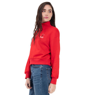 Sudadera Medio Cierre Cropped