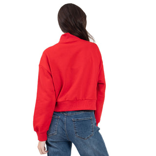 Sudadera Medio Cierre Cropped