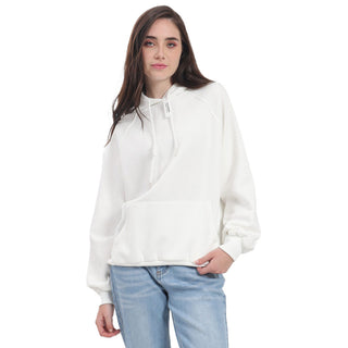 SUDADERA PARA MUJER FASHION HOODIE WITH KANGAROO BAG FOREVER 21