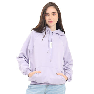 SUDADERA PARA MUJER FASHION HOODIE WITH KANGAROO BAG FOREVER 21