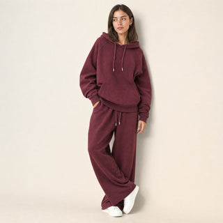 Sudadera Hoodie Oversized para Mujer Forever 21 #color_vino