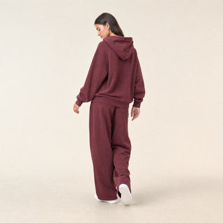 Sudadera Hoodie Oversized para Mujer Forever 21 #color_vino