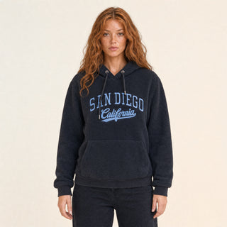 Sudadera Hoodie con Bordado para Mujer Forever 21 #color_negro
