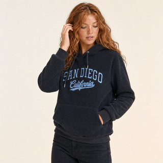Sudadera Hoodie con Bordado para Mujer Forever 21 #color_negro