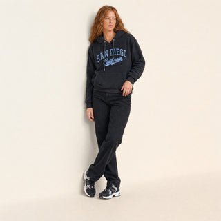 Sudadera Hoodie con Bordado para Mujer Forever 21 #color_negro