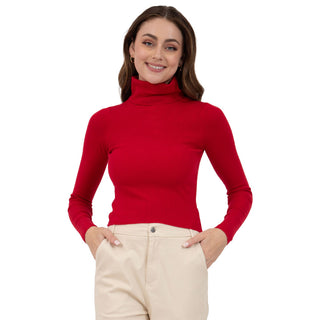 SWEATER PARA MUJER KNIT HIGTH NECK LONG FITED FOREVER 21