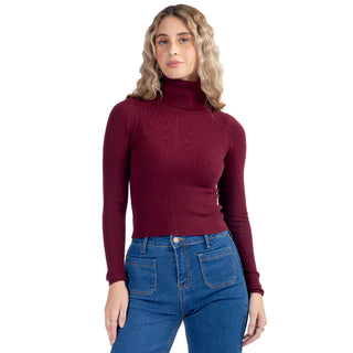 Sueter Slim Fit con Cuello Alto