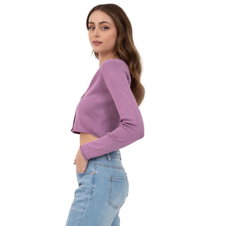 SWEATER PARA MUJER CROPPED CON BOTONES AL FRENTE FOREVER 21