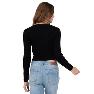 Sweater Cardigan Crop Slim Fit