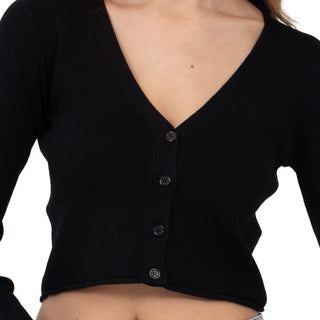 Sweater Cardigan Crop Slim Fit