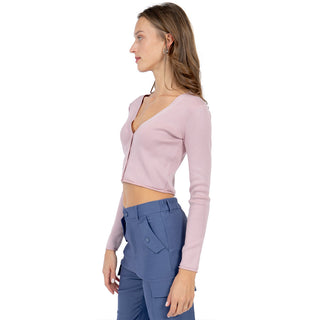 Sweater Cardigan Crop Slim Fit