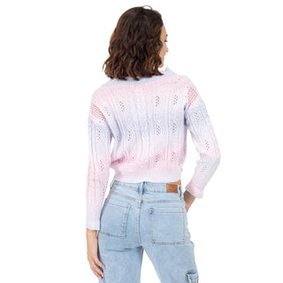 Sweater Cropped Relaxed Cuello V