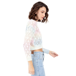 SWEATER CORTO MULTICOLOR HIPPIE STYLE PARA DAMA FOREVER 21