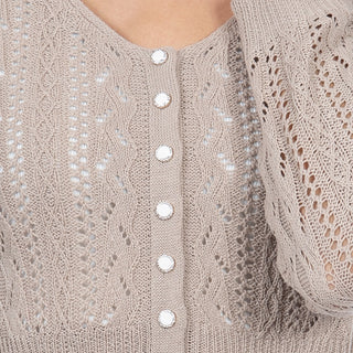 Sweater Crop Relaxed Tejido