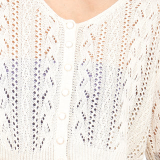 Sweater Crop Relaxed Tejido